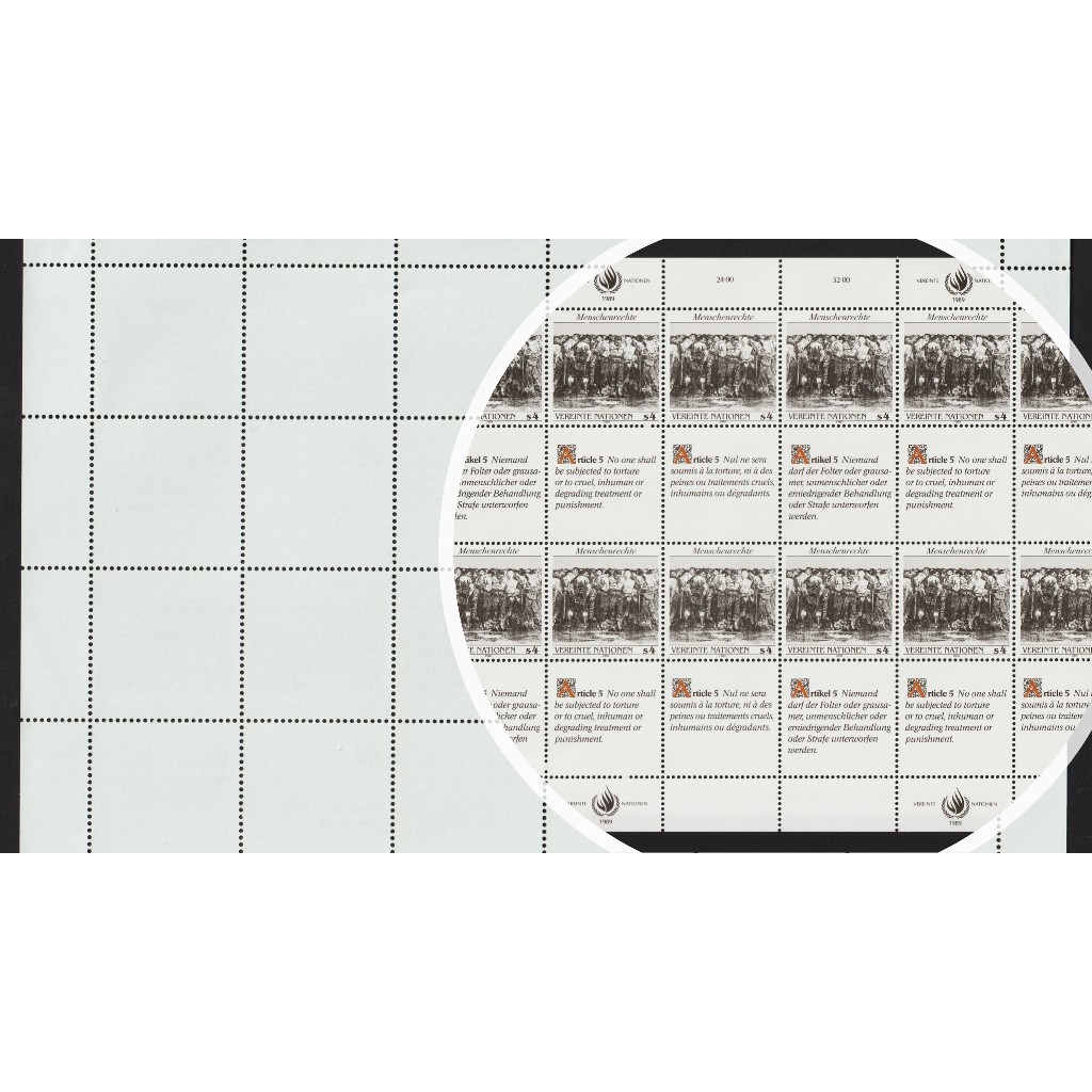 #T77-20 แสตมป์ต่างประเทศ United Nations MNH Stamp Mini Sheet