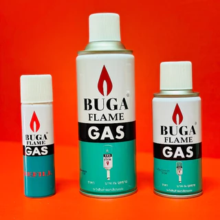 แก๊สเติมไฟแช็ก Buga Gas Refill 50/130/300 กรัม สำหรับเติมไฟแช็กทุกรูปแบบ คุณภาพสูง