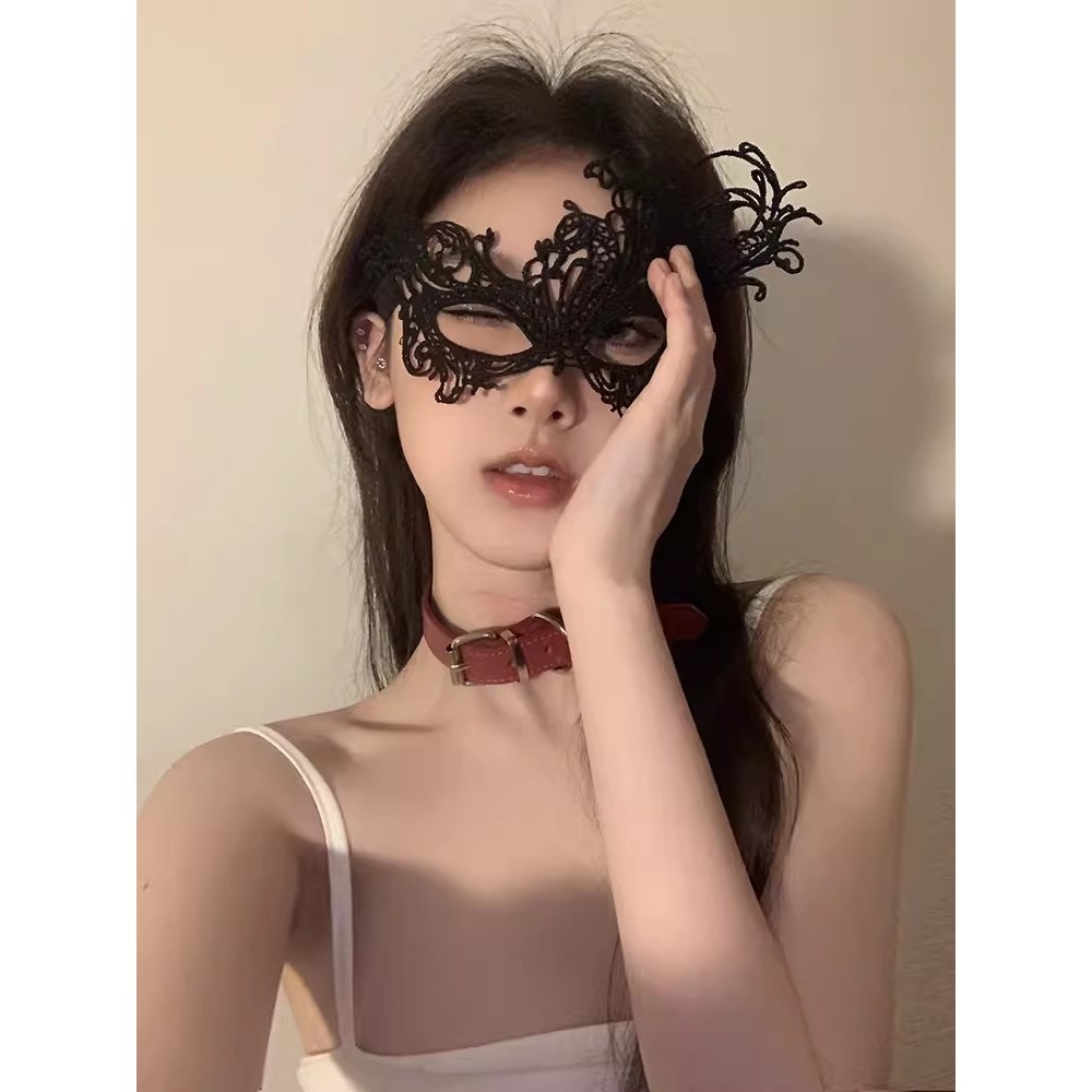 หน้ากากคอสเพลย์ สร้อยคอดอกไม้ หน้ากากแฟนตาชี ลูกไม้ เซ็กซี่ สําหรับผู้หญิง พร็อพปาร์ตี้