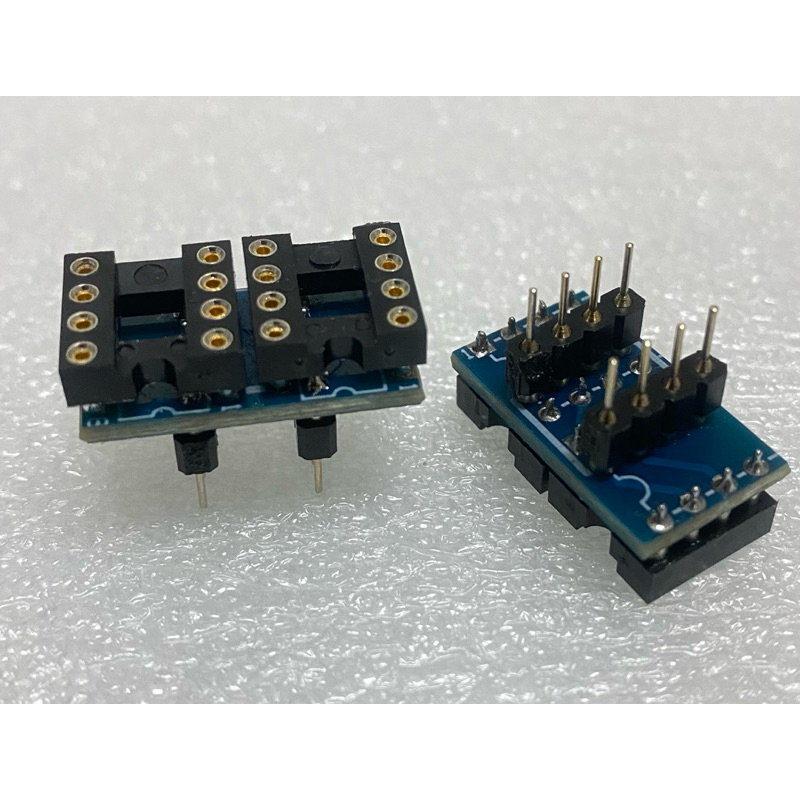 ชุดแปลง 2 Single เป็น 1 Dual op-amp DIP-8 พร้อมใช้งาน
