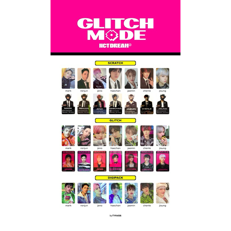 NCT DREAM พร้อมส่ง การ์ด Glitch Mode