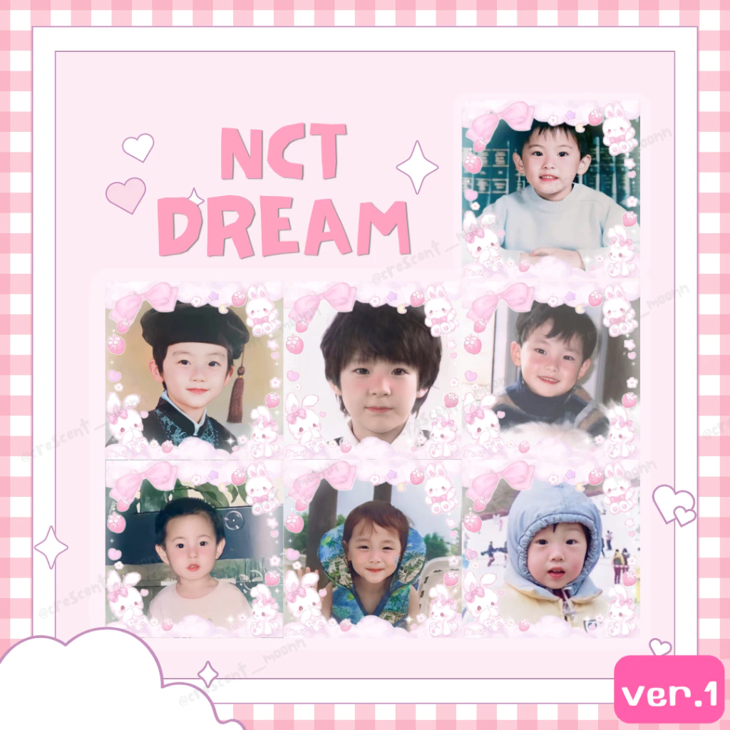 สติ๊กเกอร์แปะพัสดุเบบี๋น้องดรีม nct dream set15ชิ้น(สั่งขั้นต่ำ 30บาท) sticker สติกเกอร์ baby nct dream