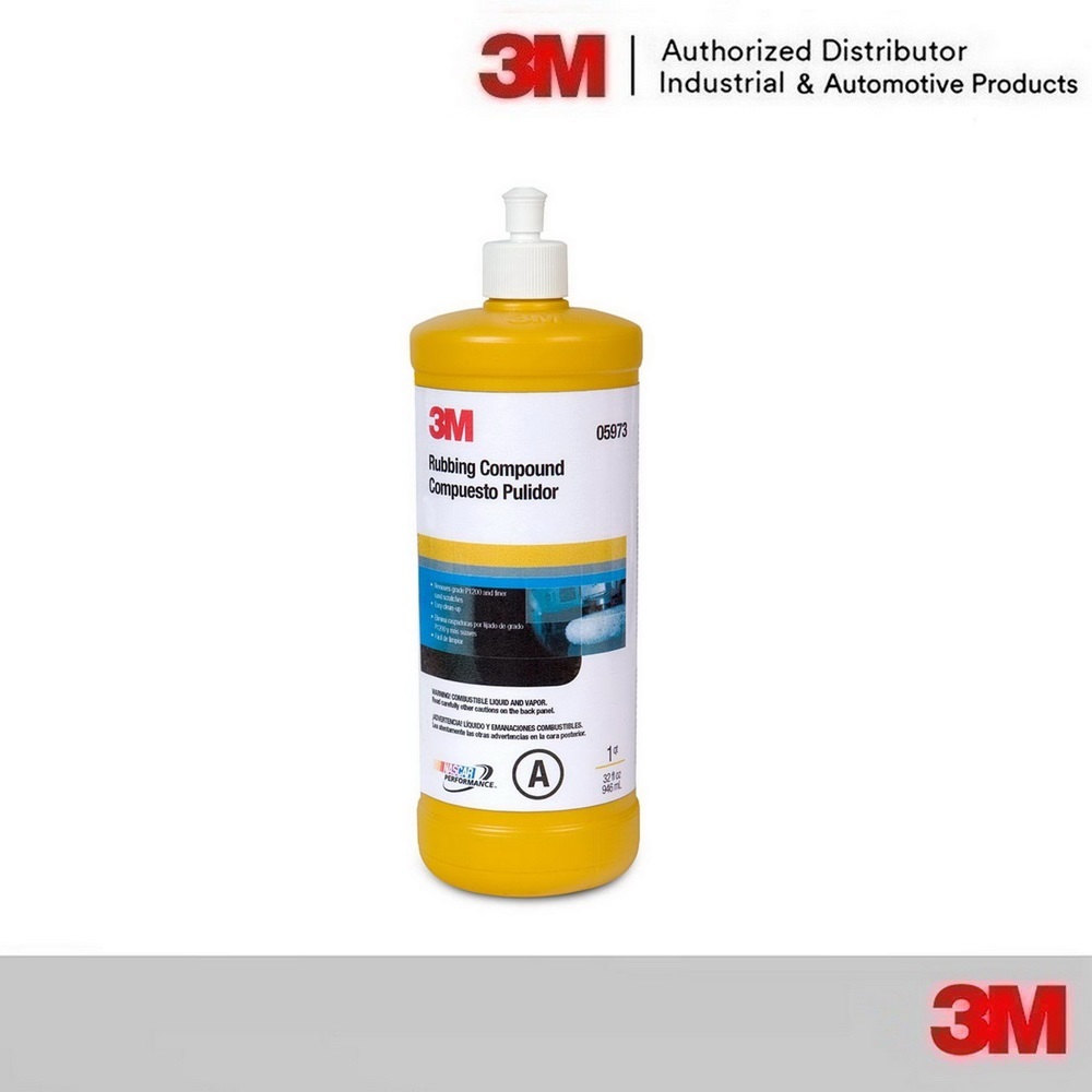 3M 05973 Rubbing Compound 5973 น้ำยาขัดหยาบ A, 1 Quart