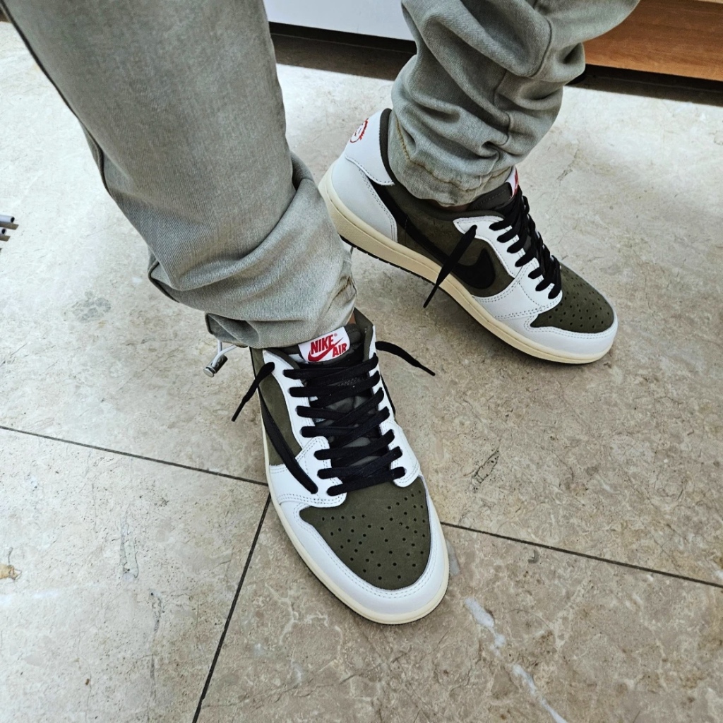 🇰🇷Jordan 1 x Travis Scott Retro Low OG SP Velvet Brown and Dark Mocha DM7866-202-  preorderoppa