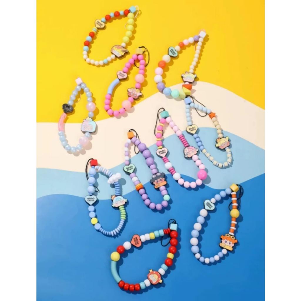 (กล่องสุ่มพร้อมส่ง) สายห้อยโทรศัพท์ QOQO Be Curious To Sea With You Bead Chain Blind Box