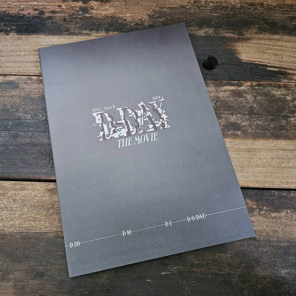 SUGA Agust D D_DAY The movie program book Japan