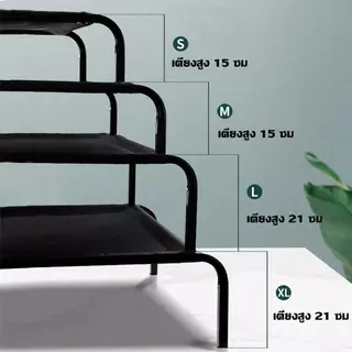 เตียงสัตว์เลี้ยง รับน้ำหนัก150kgระบายอากาศป้องกันความชื้น ป้องกันการกดทับ ที่นอนหมา เตียงสุนัข ผ้าตาข่าย เตียงสุนัขใหญ่