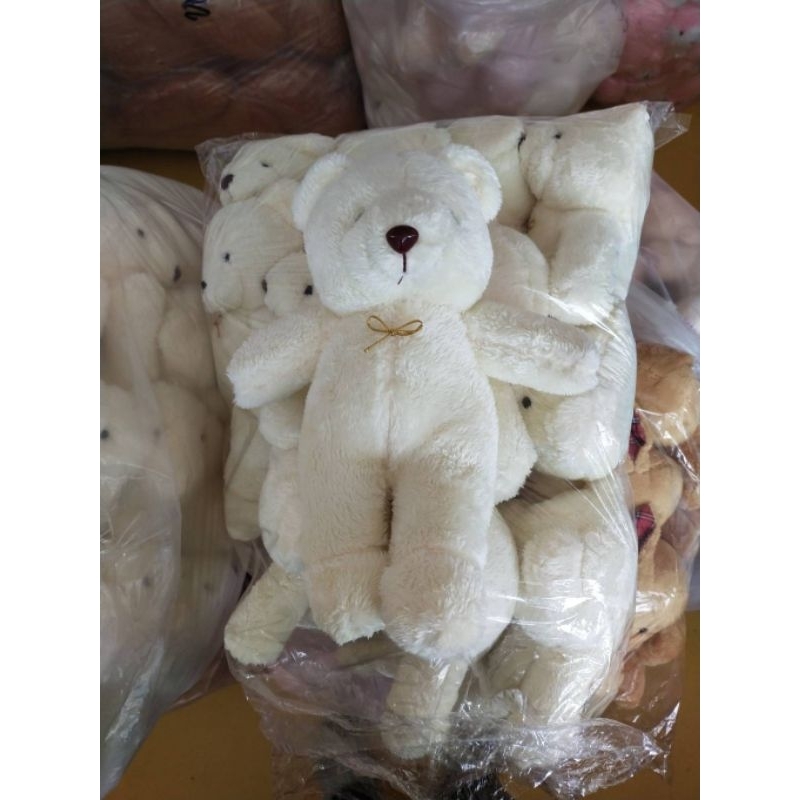 ตุ๊กตาหมีโหล 🐻ขนาด12นิ้ว 📌สุดคุ้ม1เซต12ตัว✅️แจกเด็กๆ จับฉลาก ทำช่อดอกไม้ - รูปที่ 6