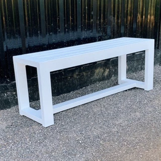 (เหล็กขนาด 3"x1.5") ม้านั่งกลางแจ้ง เหล็กกัลวาไนซ์ เก้าอี้ ไม่เป็นสนิม ม้านั่ง ม้านั่งยาว IDEA-0002