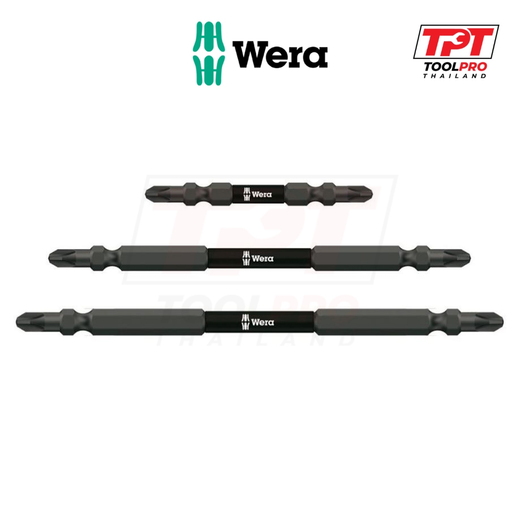 Wera ดอกไขควง 851/23R BTH Impaktor Diamond Phillips Bit, PH2 x 65/110mm
