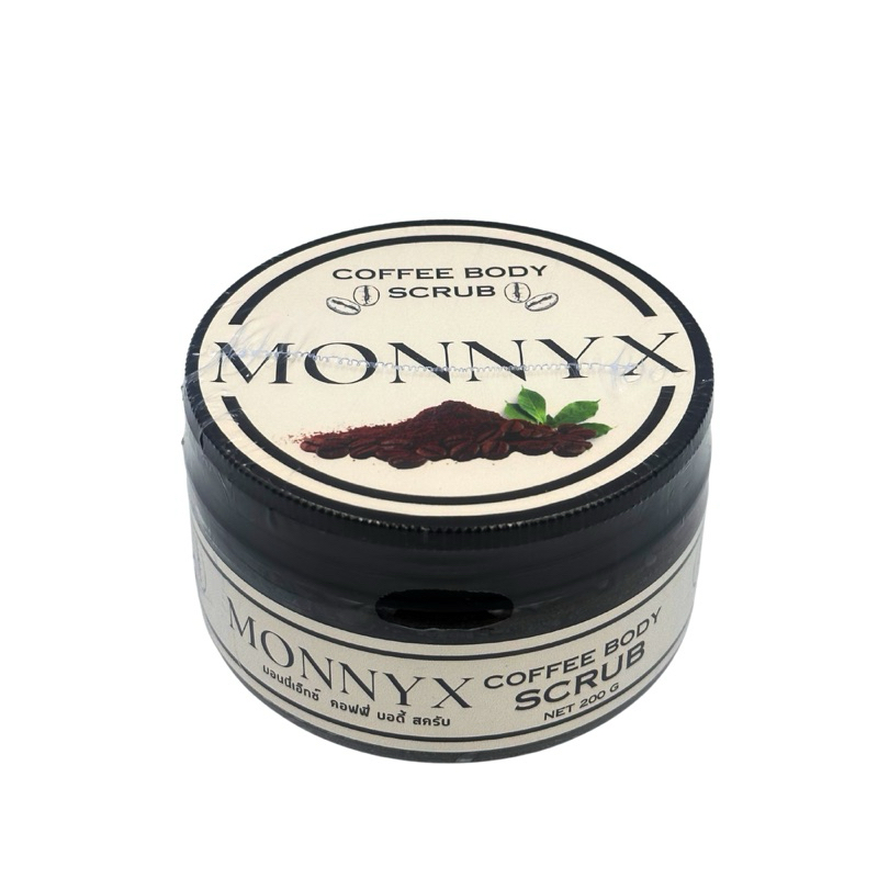 MONNYX Coffee Body Scrub สครับกาแฟ premiumจากเมล็ดกาแฟอาราบิก้าและโรบัสต้าสูตรพรีเมี่ยม ขัดผิว กระจ่างใส