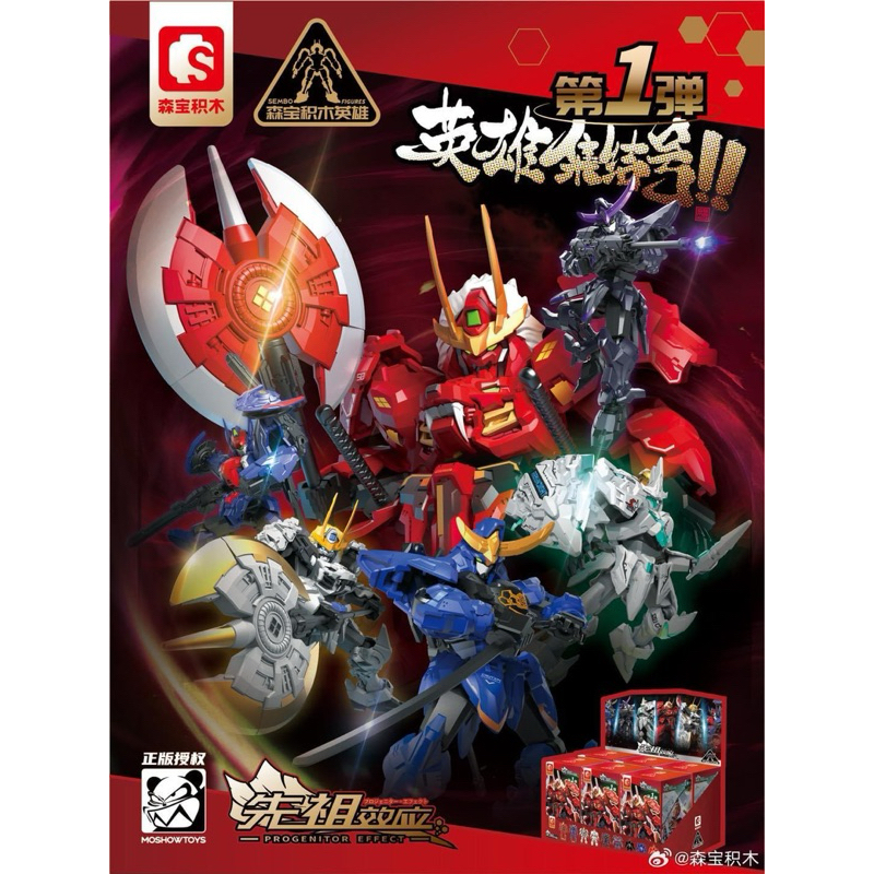 [Sembo X Moshowtoys] Progenitor Effect Set (ได้ 6 ตัว ไม่ซ้ำแบบ) พร้อมส่ง
