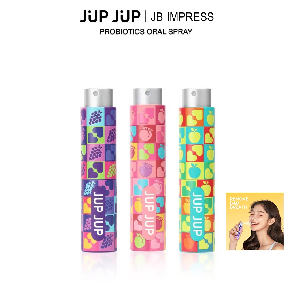 Jup Jup Probiotic Oral Spray 8ml. จุ๊บจุ๊บ โพรไบโอติก ออรัล สเปรย์ ฉีดช่องปาก หอมสดชื่น