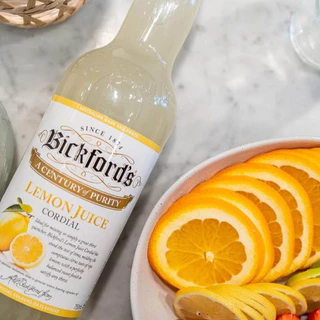 🌟พร้อมส่ง🌟Bickford's Lemon Cordial 750 ml 1 bottle บิกฟอร์ด น้ำรสมะนาวเข้มข้น 750 ml 1 ขวด