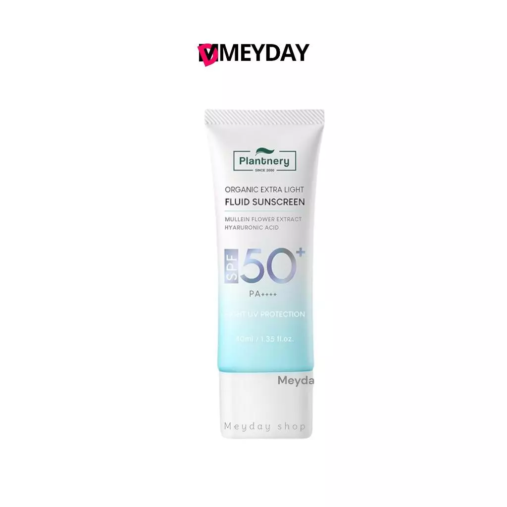 Plantnery Organic Extra Light Fluid Sunscreen SPF 50+ PA++++ แพลนท์เนอรี่ ออร์แกนิค เอ็กซ์ตร้า ไลท์ ฟลูอิด ซันสกรีน