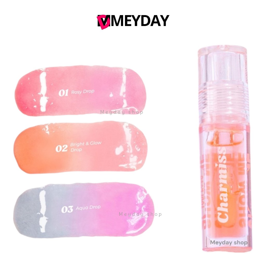 ลิป&ชีคออยล์ของชาร์มิส Charmiss Juicy Drop Lip & Cheek Oil ลิปออยล์เปลี่ยนสีได้ แก้มฉ่ำ ปากนุ่มฟูขนาด2.5g