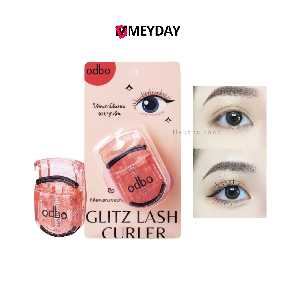 (OD8028) odbo ที่ดัดขนตา โอดีบีโอ แบบพกพา ขนากเล็กพกง่าย Glitz Lash Curler