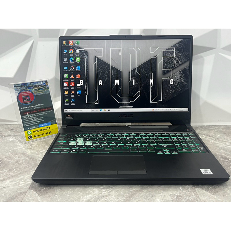 💻 Asus TUF Gaming F15 FX506LHB มือสองประกันศูนย์ 24-02-2025 GTX1650 Ram 16 GB