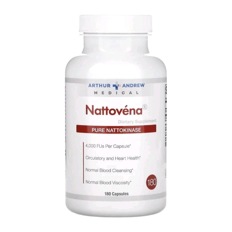 Arthur Andrew Medical, Nattovena, Pure Nattokinase, 200 mg, 180 Capsules