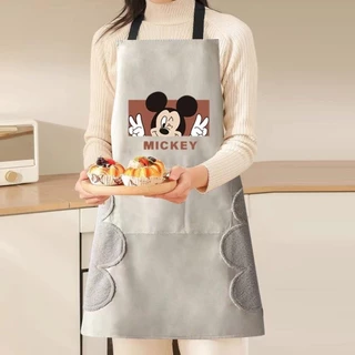 【3 วันจัดส่ง】 ผ้ากันเปื้อนทำอาหาร เบเกอรี่ กันน้ำ มีผ้าเช็ดมือ น่ารัก
