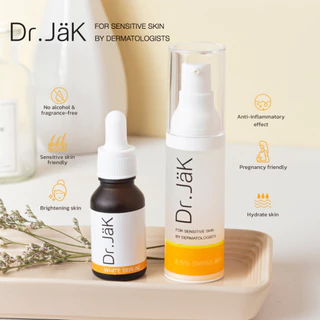 Dr.JäK Set คู่กู้หน้าใส สิวและรอยสิว Serum+Swiss AHA Gel