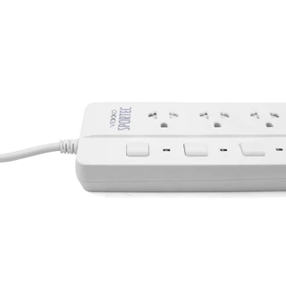 ปลั๊กไฟ Vexxo Sportec รุ่น P550 (10A 2300W) : 5 ช่องเสียบ 5 สวิตช์ : สายยาว 3 / 5 / 10 เมตร