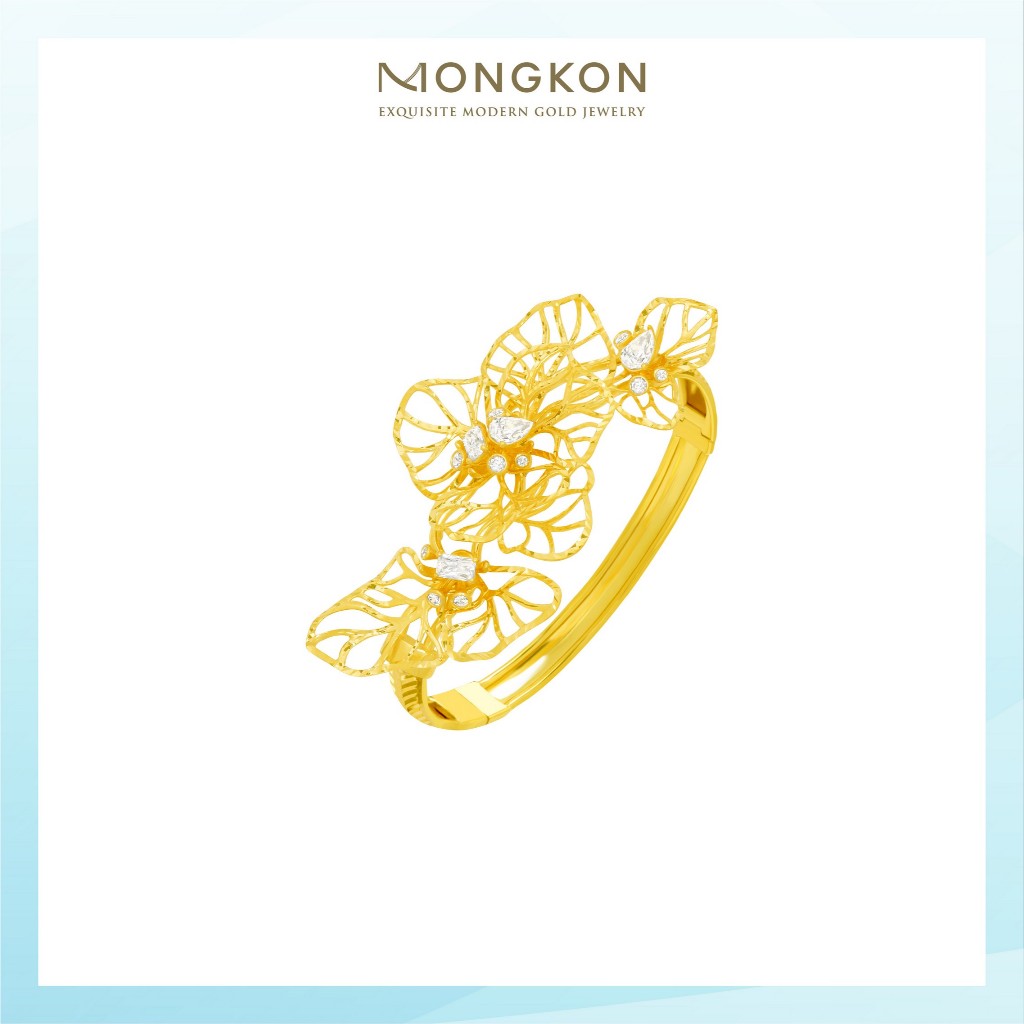 Mongkon Gold ทองคำแท้บริสุทธิ์สูง 96.5%  กำไล Pétale