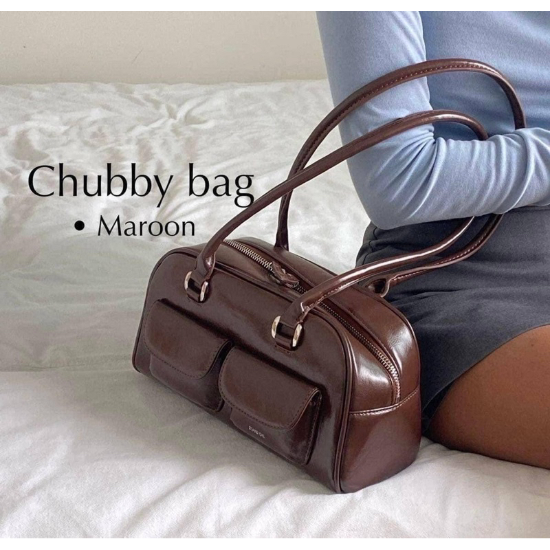 Stand oil chubby พร้อมส่ง ขาย Stand Oil Chubby Bag  💼✨🤍 สีน้ำตาล อุปกรณ์ครบ