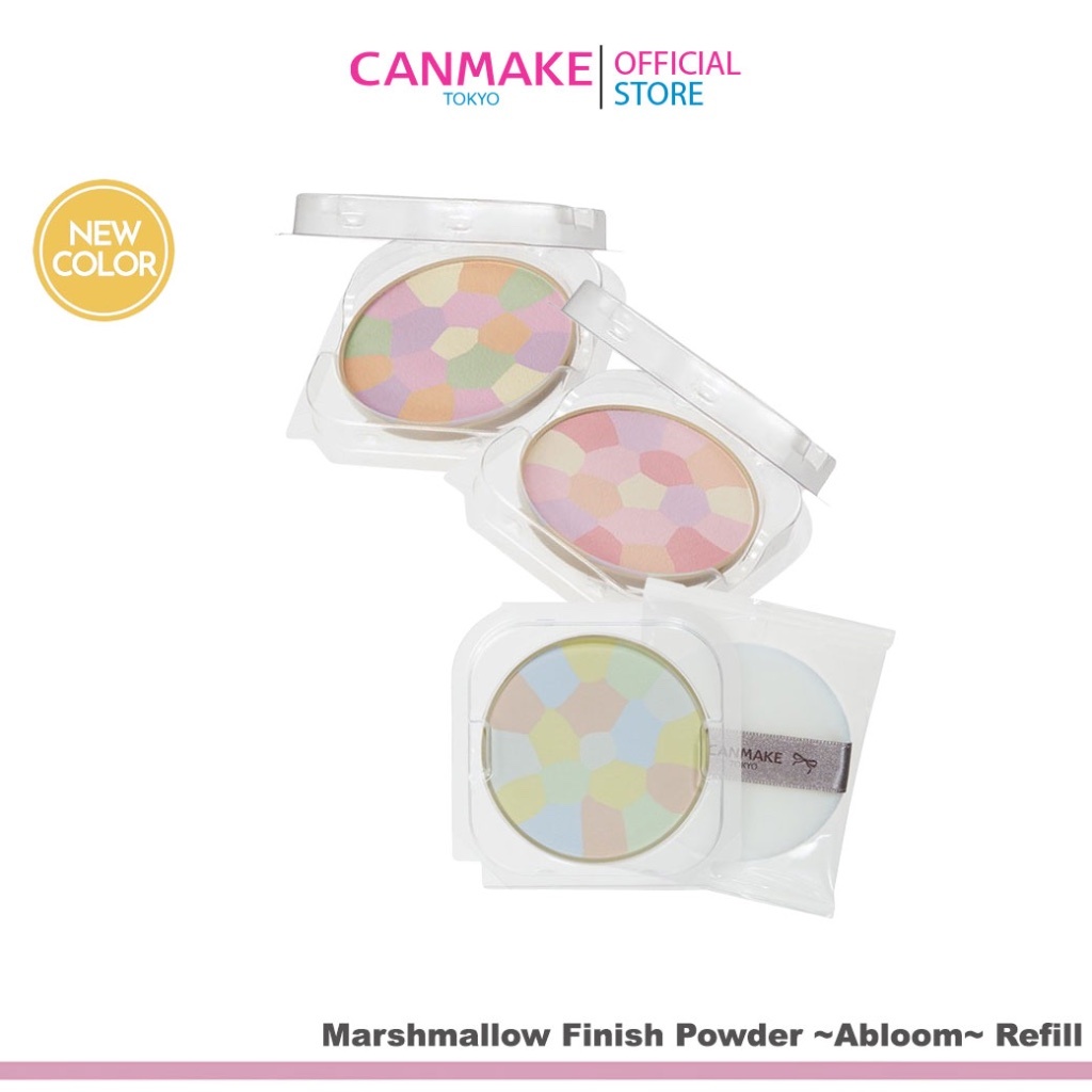 CANMAKE Marshmallow Finish Powder ~Abloom~ Refill แป้งโปรงแสง 5 เฉดสี SPF19 PA++