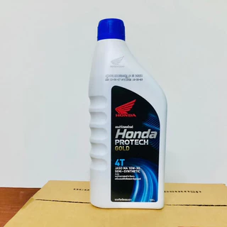 น้ำมันเครื่อง Honda PROTECH GOLD 4T JASO MA 10W30 ฝาน้ำเงิน ขนาด 0.8ลิตร (1ขวด) สำหรับรถมอเตอร์ไซค์4จังหวะ