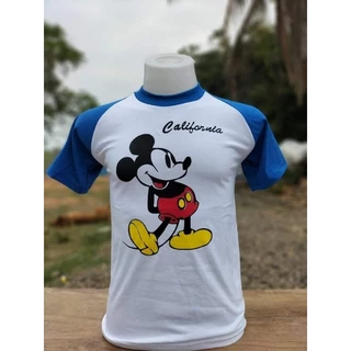 เสื้อยืดผ้าบางแขนสโลป ลายมิค