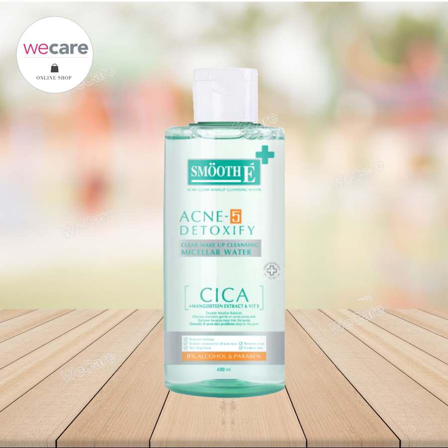 Smooth E Acne-5 Detoxify Micellar Water 400ml สมูทอี แอคเน่ ไมเซล่า วอเตอร์