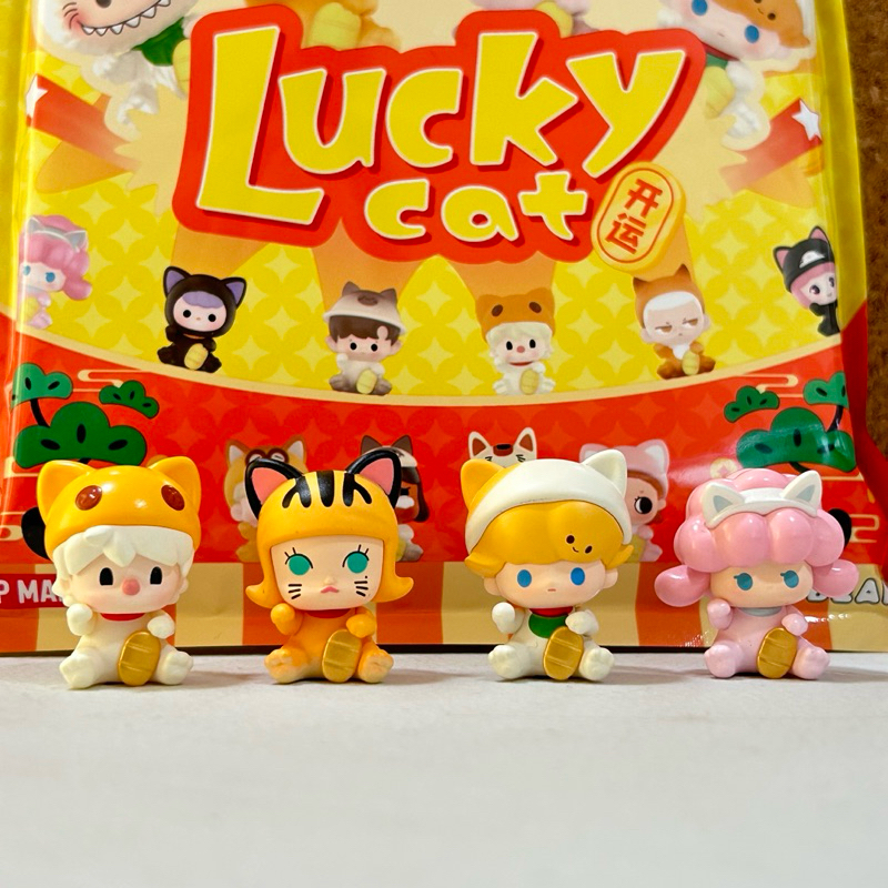 เลือกตัว ป๊อปบีน พร้อมส่งจากไทย【ของแท้ POP BEAN Lucky Cat Series by แบบเลือกตัว Molly nyota sweet be