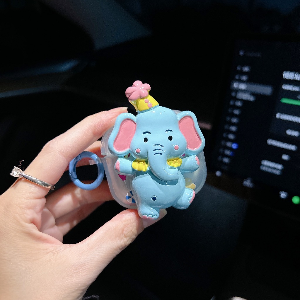【 ช้างห้อย 】Airpods3 gen gen2 gen3 เคสหูฟัง เคสใสการ์ตูนนูน i12 i11 เคสหูฟังบลูทูธ เคสหูฟังไร้สาย pr