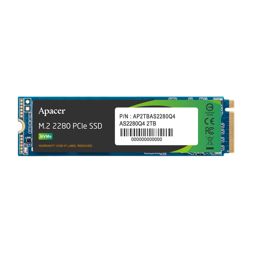 APACER SSD รุ่น AS2280Q4 M.2 PCIe Gen4 x4 ขนาด 512GB,1TB ประกัน 3 ปี