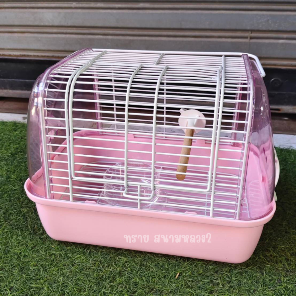 **มีตะแกรงรองพื้น**กรงพกพา  กรงนกแก้ว แฮมเตอร์ ชูการ์ กระรอก ดอร์เมาส์ - รูปที่ 6