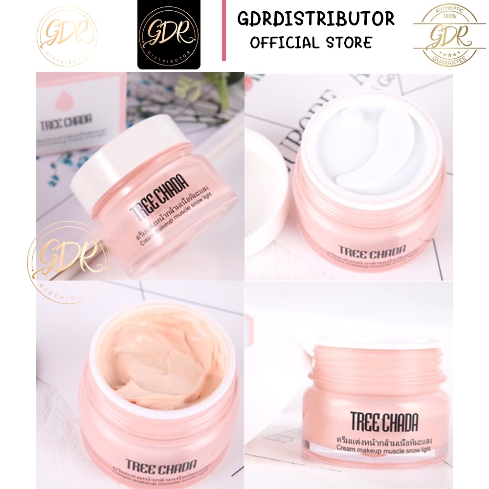 ครีม TREECHADA CREAM MAKEUP MUSCLE SNOW LIGHT แท้100% 50ml.