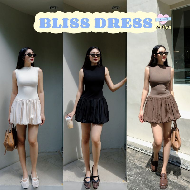 Thitiya เดรสแขนกุด Bliss dress