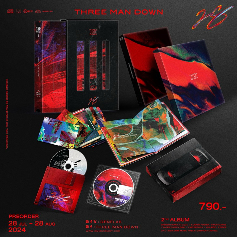 Box Set CD - '28' อัลบั้มเต็มชุดที่สองของวง Three Man Down *สินค้าพร้อมส่ง