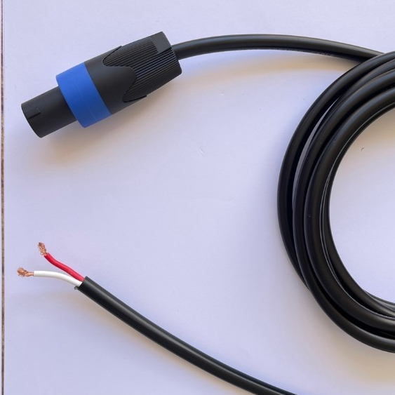 สายลำโพงVCT 2*1.5 mm. พร้อมสเปคคอน 1 ข้าง ทองแดงแท้ สายดำVCT 2*1.5mm. สายลำโพง สเปคคอน สายไฟ ต่อ ลำโพง เครื่องเสียง