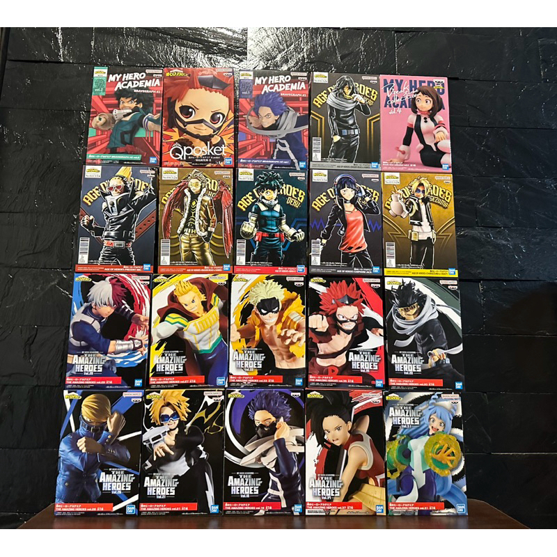 (ลิขสิทธิ์แท้ %) รวมโมเดล มายฮีโร่ อคาเดเมีย My Hero Academia Banpresto Figure หลายแบบมือ1 มือ2