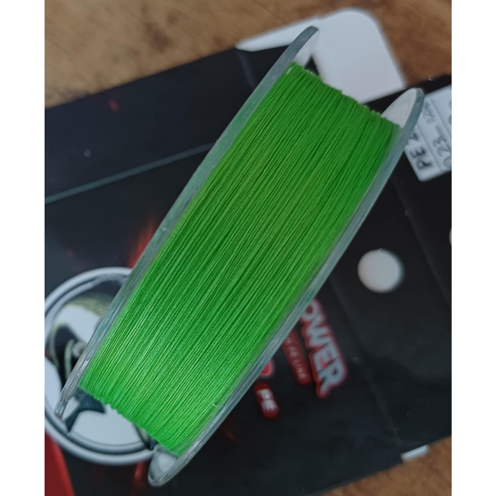 [คนตกปลา] สายพีอี PE MAXPOWER X-8 (ยาว150m ) ถัก8 ตกปลา ตีเหยื่อปลอม เนื้อสาย นุ่ม เนียน เหนียว (**สีไม่ตก) ราคา ถูกที่สุด ดีลบีเคเค แกลเลอรีภาพที่ 3