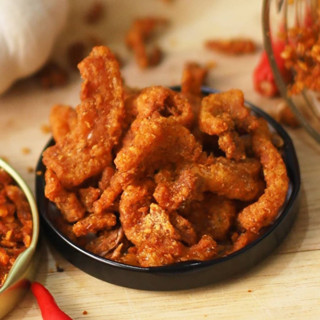 น้ำพริกหมูกระจก น้ำพริกกากหมู อร่อย  ไม่ใส่วัตถุกันเสีย เคี้…