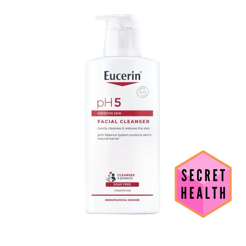Eucerin pH5 Sensitive Facial Cleanser ยูเซอริน เจลล้างหน้าสูตรอ่อนโยน สำหรับผิวธรรมดา ผิวแห้ง