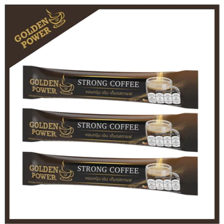 [30ซอง ยกลัง20ถุง] กาแฟ สตรองคอฟฟี่ ตราโกลเด้น เพาเวอร์ (Golden Power Strong Coffee 3in1)