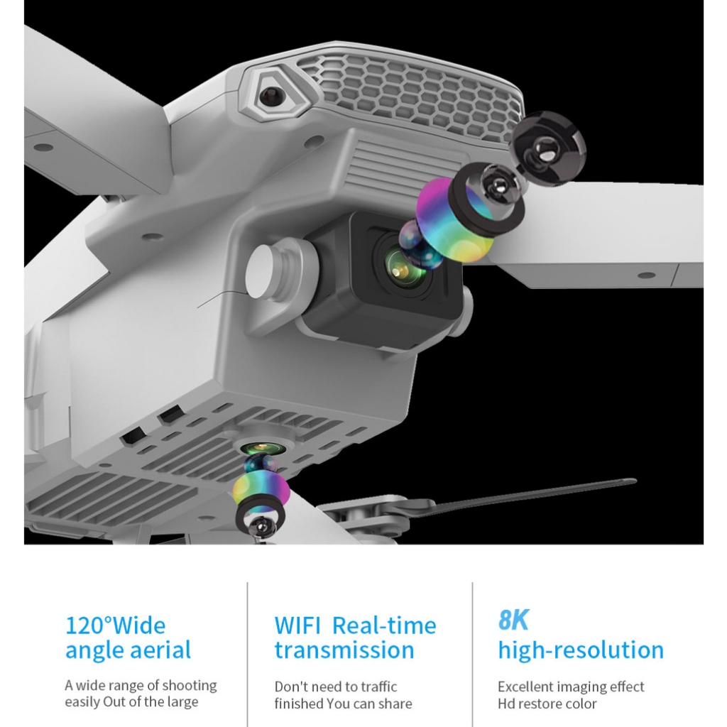 🔥 ของเล่นโดรน E88 Pro DRON โดรมบังคับ รายการโดรน UAV 4K  Proal Professional Aerial Drones  ถ่ายภาพ