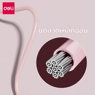Deli เชือกกระโดดไร้สาย เชือกกระโดดไฟฟ้า เชือกกระโดดออกกำลังกาย มีหน้าจอ นับรอบ ปริมาณการเผาผลาญ Jump Rope