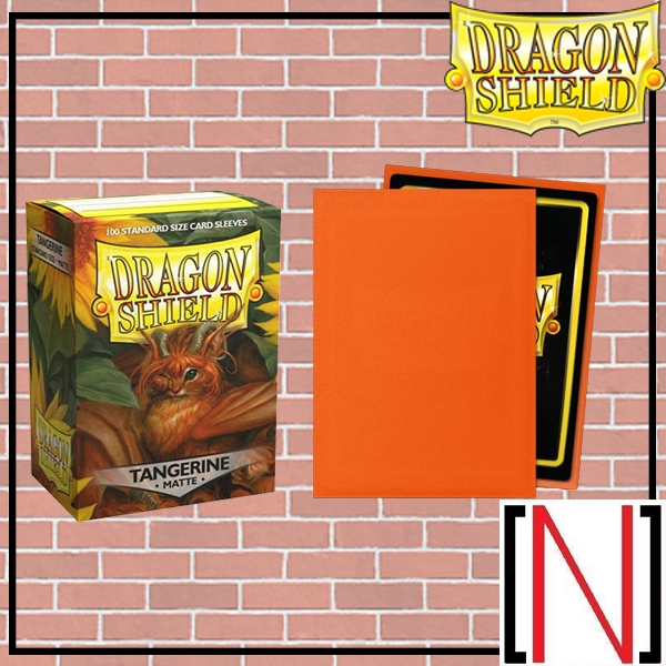 [Sleeve][ซองใส่การ์ด] DragonShield - Matte Tangerine 100ใบ [MTG][Pokemon][Dragon shield]