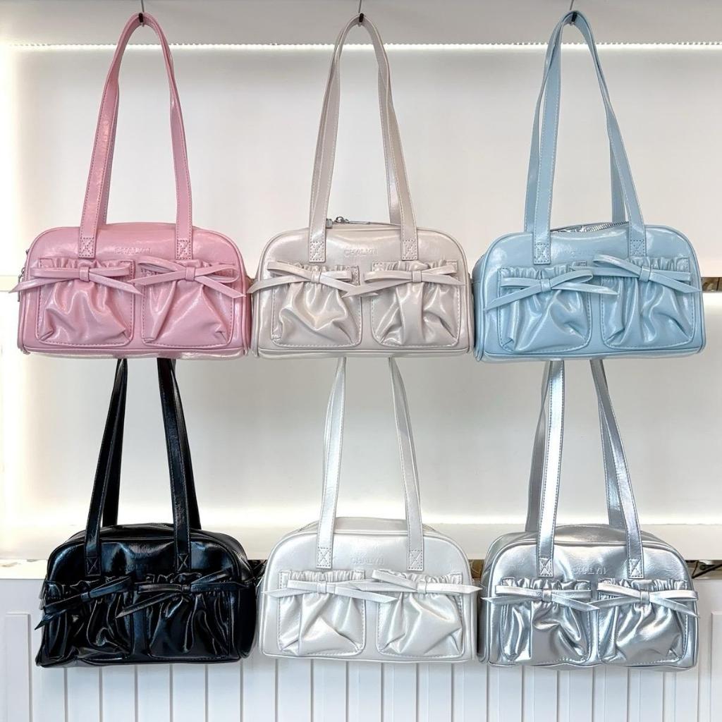 CHALYN เชอร์รีน รุ่น CL46 กระเป๋าสะพายไหล่ กระเป๋าหน้าตกแต่งโบว์น่ารัก จุของได้เยอะ หลากสีสันแมตกับทุกลุค