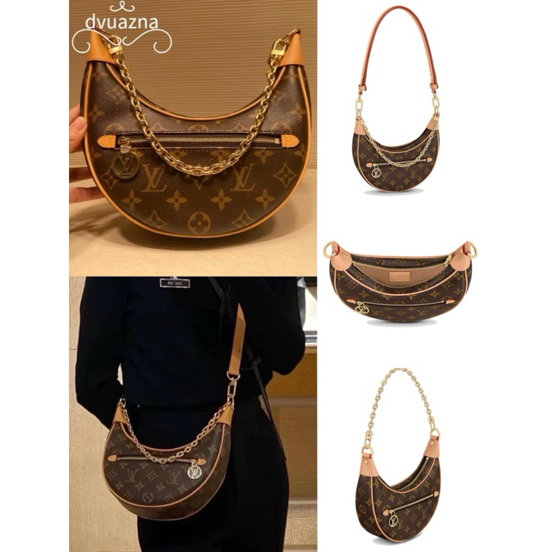 🔥 𝕃𝕠𝕦𝕚𝕤 𝕧𝕦𝕚𝕥𝕥𝕠𝕟/LV Loop Presbyopic Chain Armpit Shoulder Bag ของแท้